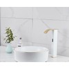 Touchless Bathroom Vessel Faucet Electronic Sensor Automatic Waterfall White Gold