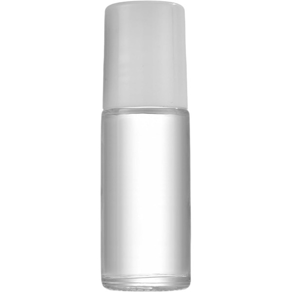 White Glass Empty Roller Bottles with Plastic Roller Ball, Deodorant