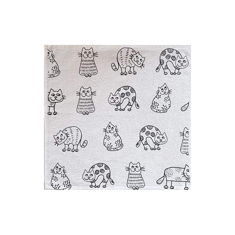 Kracht Terry Tea Towel Kitchen Cat Series 50 x 50