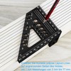 3D Mitre Square Multifunctional 22.5-90 Angle Measure Aluminium Alloy High