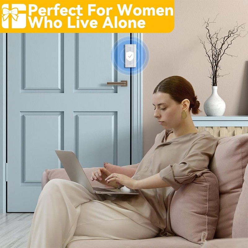 1 PCS Silver Home Security Door Lock with 5 Screws,Childproof