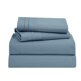 Nestl Twin XL Sheets Set - 3 Piece Twin XL Bed Sheets, Deep Pocket, Hotel Luxury, Extra Soft, Breathable and Cooling, Stone Blue Sheets for Twin XL Sheet Set