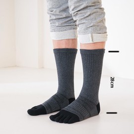 Vraquir Socks, 5 Toe Socks, Cotton, Breathable, Sweat Absorbent, Deodorization, Men's Business Socks, Sports, Mountain Climbing, 5-Pair Set, A 5 Pair Set