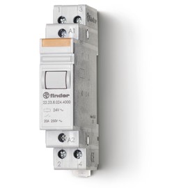 Finder 222380244000PAS AGSNO2 Modular Relay 24 Vac 1 NO + 1 NC 20A