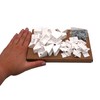 SKIR'CO (20 pcs) White Shelf Brackets 25 x 25 mm,