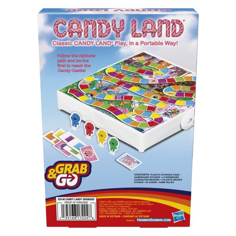 Candy Land Grab and Go Travel Board Game
