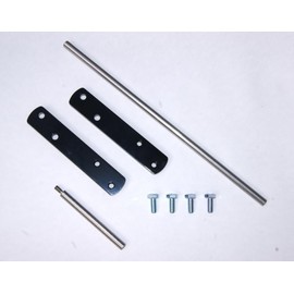 Compatible with Yamaha Road Star Warrior 5" Forward Control Extension Kit - Black Powder Coat, Stainless Steel Extension Depot