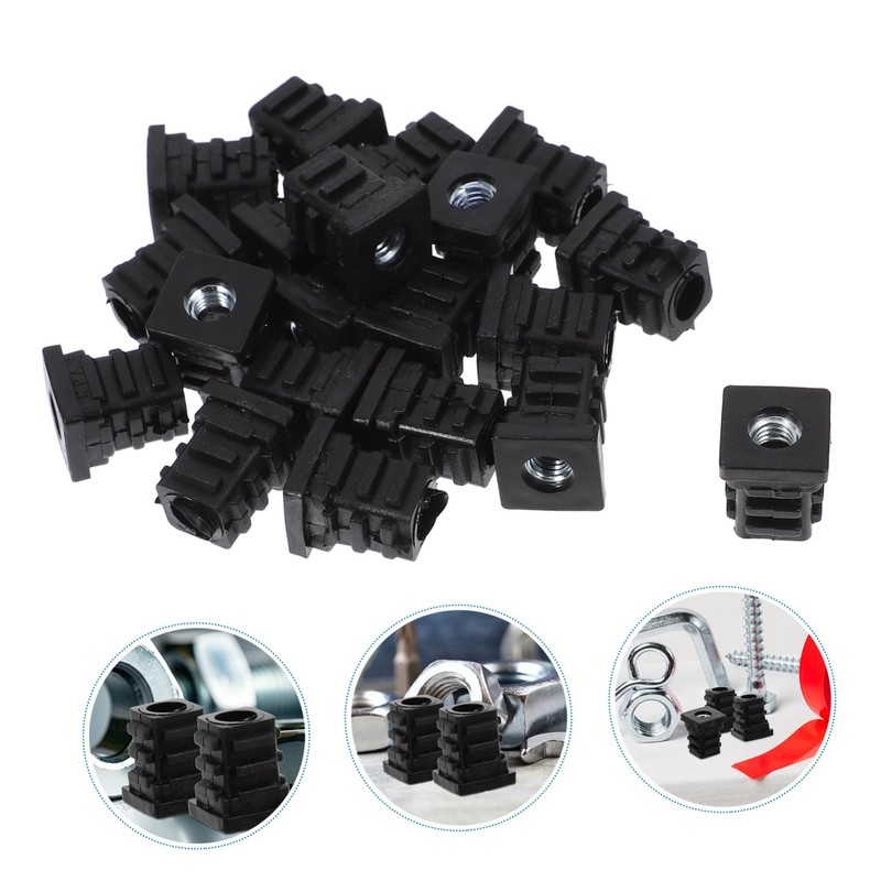 Outanaya Furniture Cup Plugs 15x15mm Nut Covers 20pcs Assorted Rubber