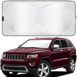 FORTEM Parasol para Parabrisas de Coche, Parasol Delantero, Cubierta para Parabrisas, Protección Solar Interior Automotriz, Plegable, Bolsa de Almacenamiento