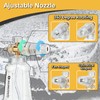 Raincovo Foam Cannon with Short Pressure Washer Gun, Dual Connector