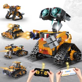 Custoduy STEM Robot Building Kit for Kids – 5-in-1 Remote & App-Controlled Wall Robotics Set, Engineering Coding Robot Toys, Birthday Gifts for Boys & Girls Ages 6-12+ (673 PCS)