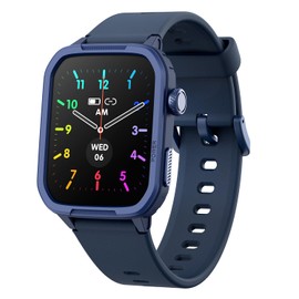 ZONEY Kids Smart Watch, IP68 Waterproof Fitness Tracker Watch for Kids with 1.54" DIY Dials 19 Sport Modes, Pedometers, Heart Rate, Boys Girls Teens 6 7 8 9 10 11 12 13 14 15 Birthday Gift (Blue)
