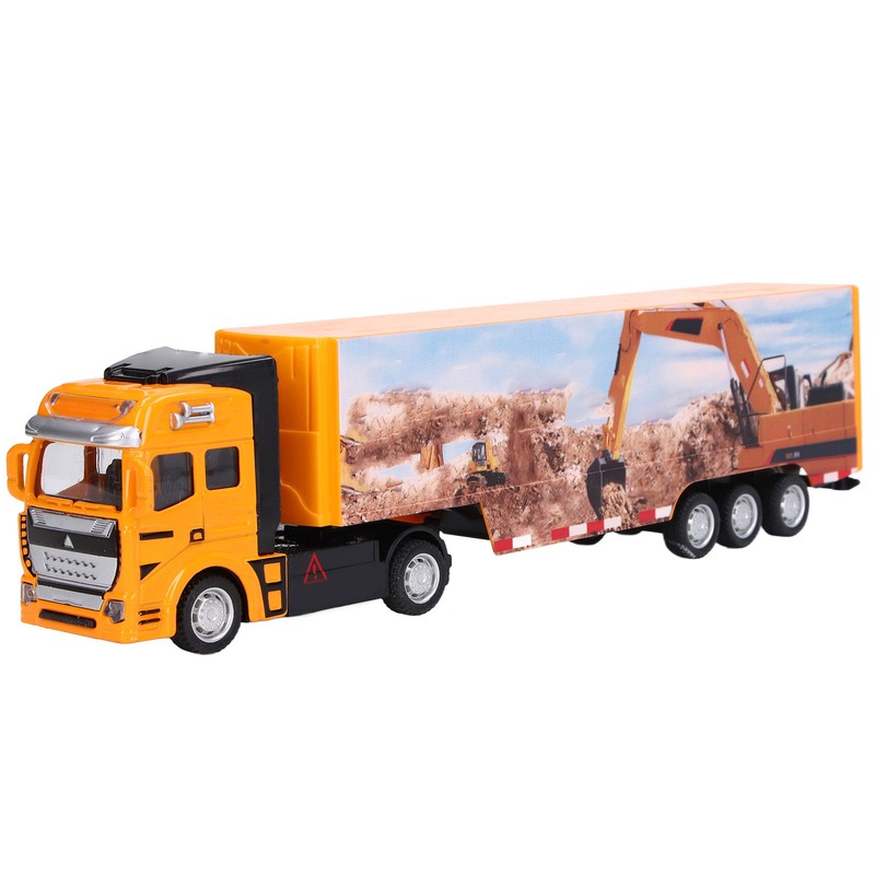 Container Truck Toy Alloy Simulation Mini Child Vehicle Model for