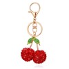 Apausvcm Rhinestone Cherry Keychain, Cherry Bag Charms Cute Purse Charms