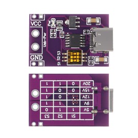 10 Pack Type-C QC AFC PD to DC Fast Charge Decoy Trigger Polling Detector USB-PD Notebook Power Supply Change Board Module Support 5V 9V 12V 15V 20V Fixed Voltage Output