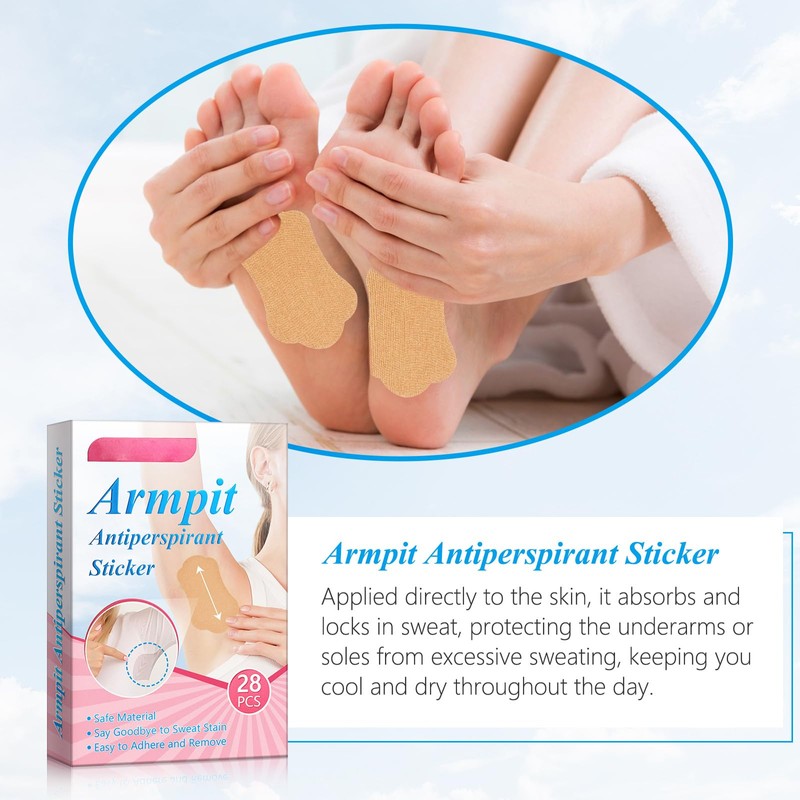 Sweat Pads - Ultra-Thin Invisible Armpit Sweat Pads for Women