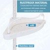 Corner Shower Caddy Tension Pole, Rustproof Bathtub Storage Organizer with