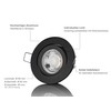 lambado® Premium LED Spotlight Dimmable Black - Bright & Economical