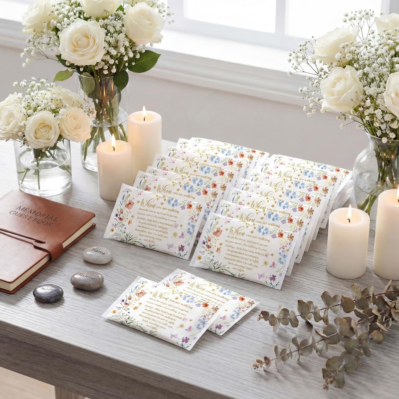50 Bulk Funeral Tissues Packs Facial Tissue 3 Ply Favor,
