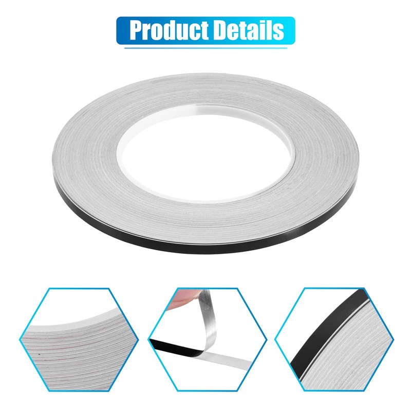 X AUTOHAUX 0.2" Width 164ft Decorative Strips Waterproof Reflective Tape