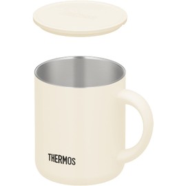 Thermos JDG-451C MWH Stainless Steel Vacuum Insulated Mug, 15.2 fl oz (450 ml), Milk White