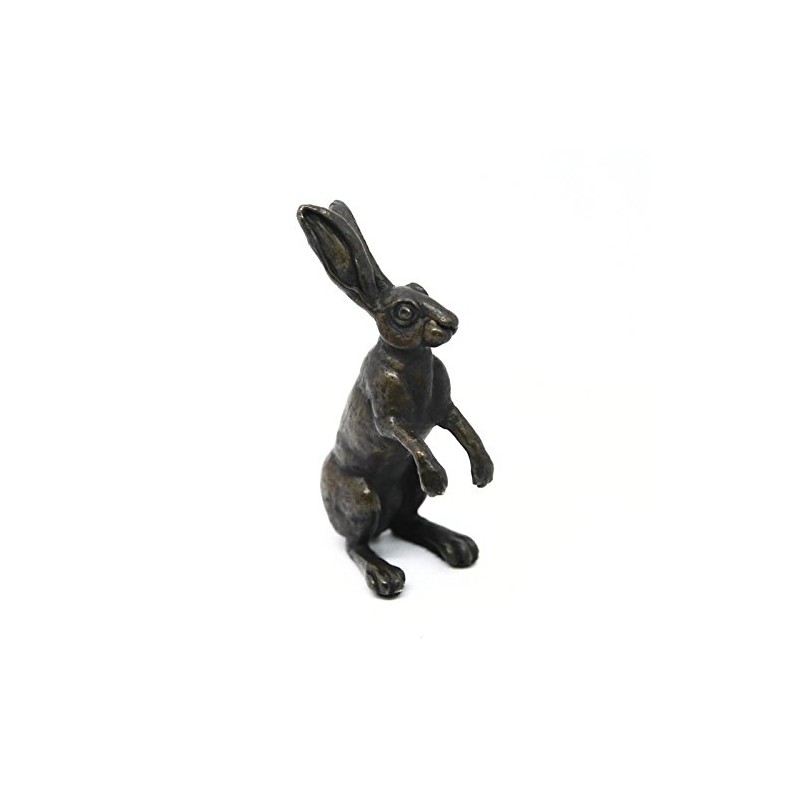 Hot Cast Solid Bronze Seated Hare