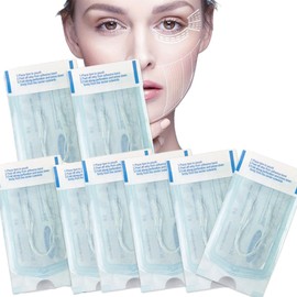 8 Pack Kollagen Seidenfäden, Soluble Protein Thread Gesicht Seidenfaden für Face Lifting, Absorbable Seidenfäden für Fadenlifting zur Hautstraffung, Anti-Aging Wrinkle Firming Skin Care