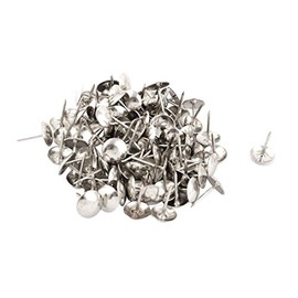 Qtqgoitem Metal Dome Home Furniture Tack Nail Corkboard Pushpin 11 x 15mm 100pcs Silver Tone (model: 2b6 562 25a 7a6 040)