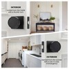 Haidms Black Passage Door Knobs Interior, Heavy Duty Round No