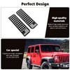 Aluminum Alloy Car Rear Door Window Decals Glass Cover Trim