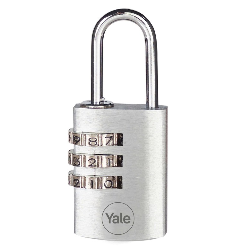 Yale - Y151B/22/120/1 Standardsicherheit 22 mm Messing Kombination Vorhängeschlos