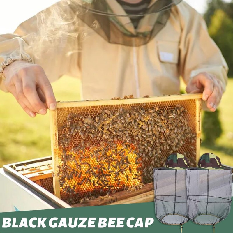KUMSODE Pack of 2 beekeeper hat, mosquito net hat, mosquito