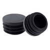 Uenhoy 30 Pcs 1-1/4" Round Plastic Plugs Insert Black End