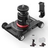 NEEWER Camera Slider Dolly with Ball Head & Phone Clamp,4
