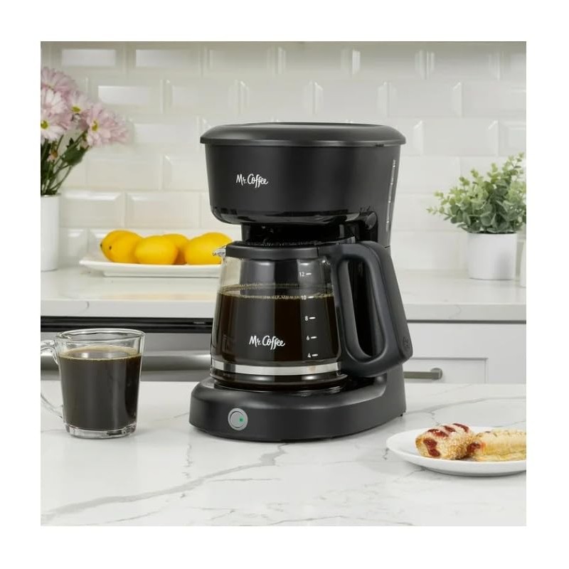 Mr. Coffee Easy On/Off 12-Cup Coffee Maker Switch Pour Grab-a-Cup