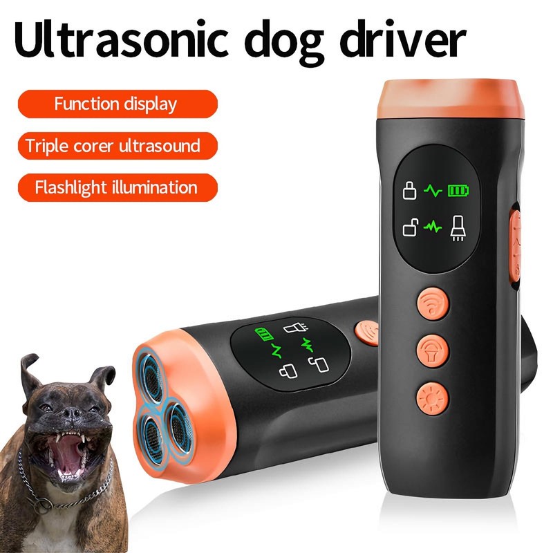 2025 Dog Bark Deterrent,Rechargeable Sonic Dog Repeller,Safe 25KHz Sonic Frequency