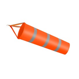 Hsthe Sea Windsock Wind Measurement Sock with Reflective Belt Nylon Weatherproof Wind Sock for Outdoor Airport Farm & Park Wind Direction Measurement (Orange,80cm/31inch)