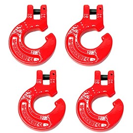 (Pack of 4) 3/8"G80 Logging Chain Choker Hook with 6900Lbs WLL