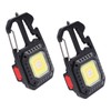 2 Pcs Keychain Work Light High Bright Mini COB Lamp