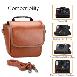 Fintie Camera Bag Compatible with Polaroid Now 2nd Generation I-Type Instant Film Camera, Now+ 2nd Gen I-Type, Now, Now+, OneStep - Camera Travel Bag with Adjustable Strap & Interior Pocket