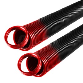 G.A.S Hardware 150 lb. Heavy-Duty Double-Looped Garage Door Extension Spring (2-Pack) | Springs for Garage Door Repair Garage Hardware Parts (150 Red)
