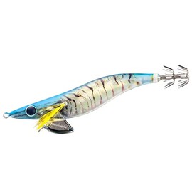Shimano Sephia Clinch Egi Shrimp Series Flash Boost QE-X35W Squid Jig, No. 3.5, 0.6 oz (35 g), 005 Blue Shrimp K