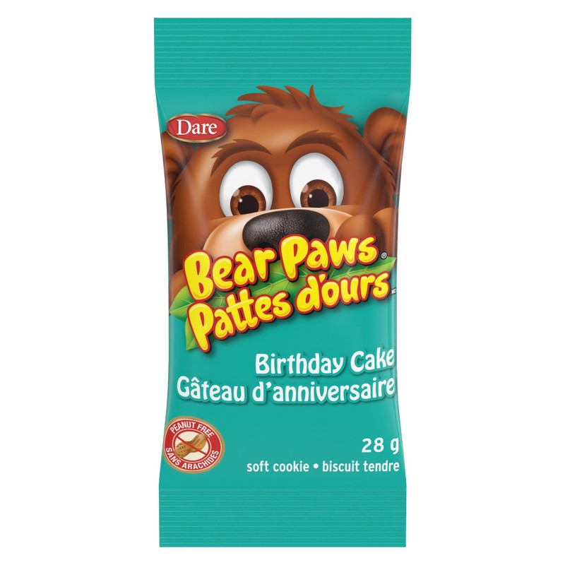 Dare Bear Paws Birthday Cake Soft Cookies 168g - Peanut