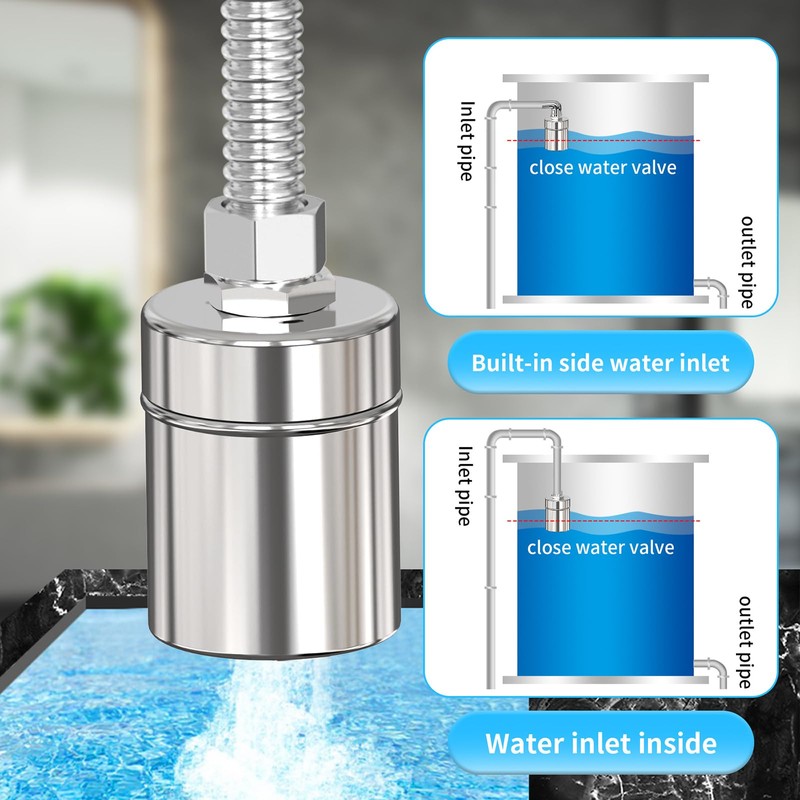 304 Stainless Steel Float Valve for Water Tank – Automatic