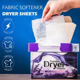 Hushee 320 Pcs Count Dryer Sheets Bulk Natural Fabric Softener Sheets Laundry Softener Naturally Softens and Removes Static Cling