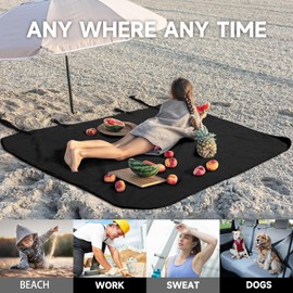 Car Seat Protector, Rear Seats, Universal, 150 x 140 cm, Waterproof, Terry Cloth, Sweat Absorption, Universal Seat Covers, Car, Car Seat Covers, Back Seats, Accessories for Car Seats (Rear Seats,