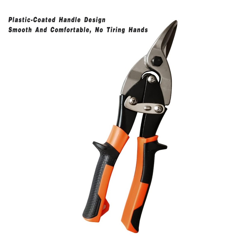 AIMALL Heavy Duty Aviation Tin Scissors Set - 3-Piece Metal