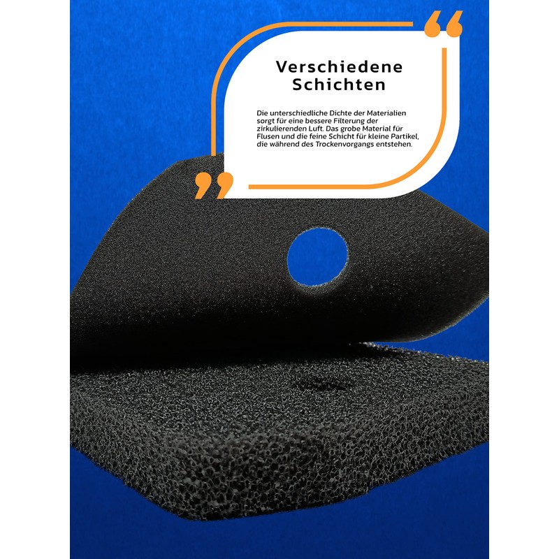 JUMA Filter for Miele Sponge Filter 9164761 Fine / Coarse