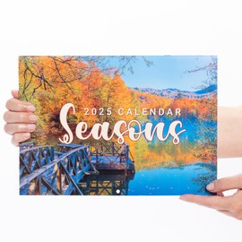 2025 Wall Calendar Monthly Planner Family Home Office Organiser A3 Month to View (Seasons)