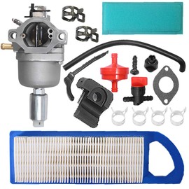 Saihisday 799727 792171 Carburetor 14hp 15hp 16hp 17hp 17.5hp 18hp w/Air Filter Oil Filter Valve Gaskets Fuel Line Clamps Replacement for Craftsman LT1000 Lawn Tractor Mower Nikki Carb Kit